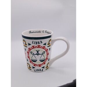 Fisher Home Products LIBRA ZODIAC Stoneware Tall Coffee Mug September October